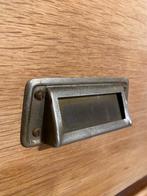 Stoer blank eiken kast ladekast met schuifdeuren, Ophalen, Gebruikt, 100 tot 150 cm, Minder dan 100 cm