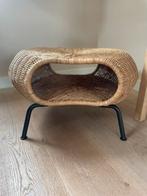 Bijzettafel rotan, 45 tot 60 cm, Minder dan 55 cm, Rond, Ophalen of Verzenden