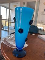 Vaas blauw van murano glas, Antiek en Kunst, Antiek | Vazen, Ophalen of Verzenden