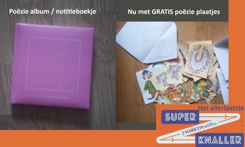 Poëzie album  / notitieboekje incl. gratis poesie plaatjes, Verzamelen, Poesieplaatjes, Ophalen of Verzenden