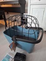 Ruilen: Blauwe fietsmand voor hond van Basil, Ophalen of Verzenden, Nieuw, Fietsmand, Basil