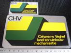 2x folie sticker CHV cehave veghel landbouw tuinbouw  mechan, Verzamelen, Stickers, Verzenden, Zo goed als nieuw, Bedrijf of Vereniging