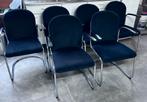 6x Gispen 413H, Huis en Inrichting, Stoelen, Ophalen, Zwart, Zo goed als nieuw, Metaal