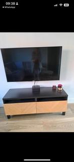 Ikea tv meubel zwart visgraat, Ophalen, 100 tot 150 cm, Zo goed als nieuw, Minder dan 100 cm