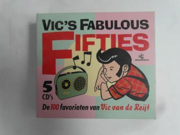 Vic's fabulous fifties, 5 cd box met 100 favorieten. Vinyl  beschikbaar voor biedingen