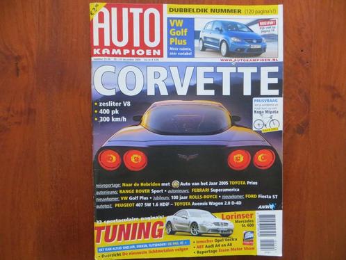 Autokampioen 25-26 2004 Corvette C6, Golf Plus, Lorinser SL, Boeken, Auto's | Folders en Tijdschriften, Nieuw, Chevrolet, Ophalen of Verzenden