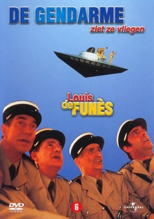 De gendarme ziet ze vliegen - Louis de Funes, Cd's en Dvd's, Dvd's | Klassiekers, Zo goed als nieuw, Komedie, 1960 tot 1980, Vanaf 6 jaar