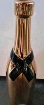 Champagne fles goud met zwart 40 cm nieuw, Minder dan 50 cm, Glas, Ophalen of Verzenden, Zo goed als nieuw