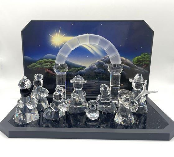 10-delige kerststal - Kerstkribbe, Verzamelen, Swarovski, Figuurtje, Verzenden