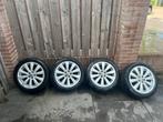 Originele VW 5x100 velgen met zomerbanden, Auto-onderdelen, Banden en Velgen, Ophalen, 16 inch, Banden en Velgen, Personenwagen