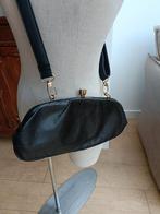 Vintage tas 34 x 15 cm, Sieraden, Tassen en Uiterlijk, Tassen | Damestassen, Ophalen of Verzenden, Zo goed als nieuw, Zwart