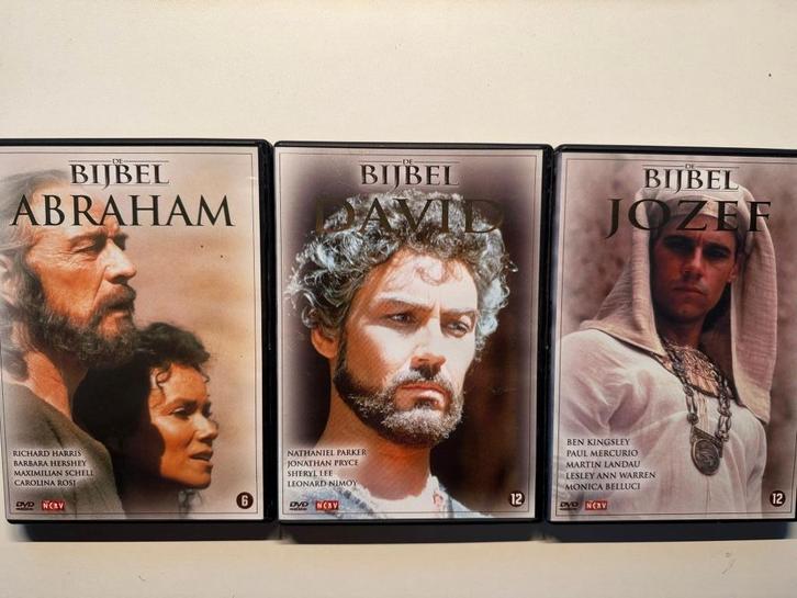 De Bijbel DVD Serie: Abraham, David & Jozef Collectie DVD, Cd's en Dvd's, Dvd's | Religie en Gospel, Zo goed als nieuw, Alle leeftijden