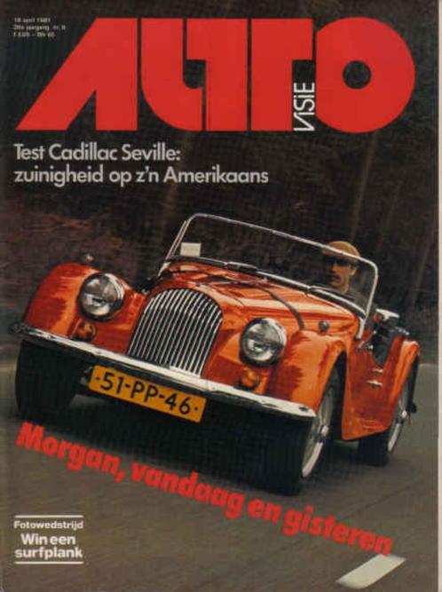 Autovisie 8 1981 : Saab 900 - Morgan 4/4 - Cadillac Seville, Boeken, Auto's | Folders en Tijdschriften, Gelezen, Algemeen, Ophalen of Verzenden