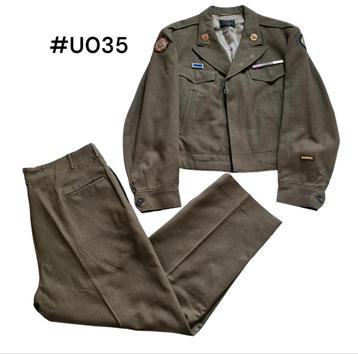 US WWII 8th Army Air Force B-14 EM Jacket & Trousers, ID'ed beschikbaar voor biedingen
