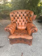 Opknapper chesterfield stoel, Huis en Inrichting, Ophalen, Zo goed als nieuw, Leer
