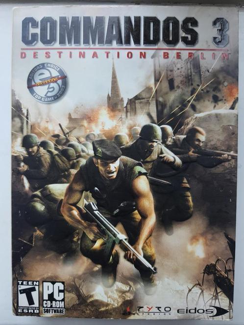 (PC) Commandos 3: Destination Berlin, Spelcomputers en Games, Games | Pc, Gebruikt, Strategie en Constructie, 1 speler, Vanaf 18 jaar