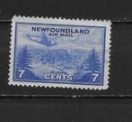 Newfoundland Canada 1943 vliegtuig, Postzegels en Munten, Verzenden, Gestempeld, Noord-Amerika