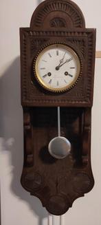 Wandklok met antiek uurwerk, Antiek en Kunst, Ophalen of Verzenden