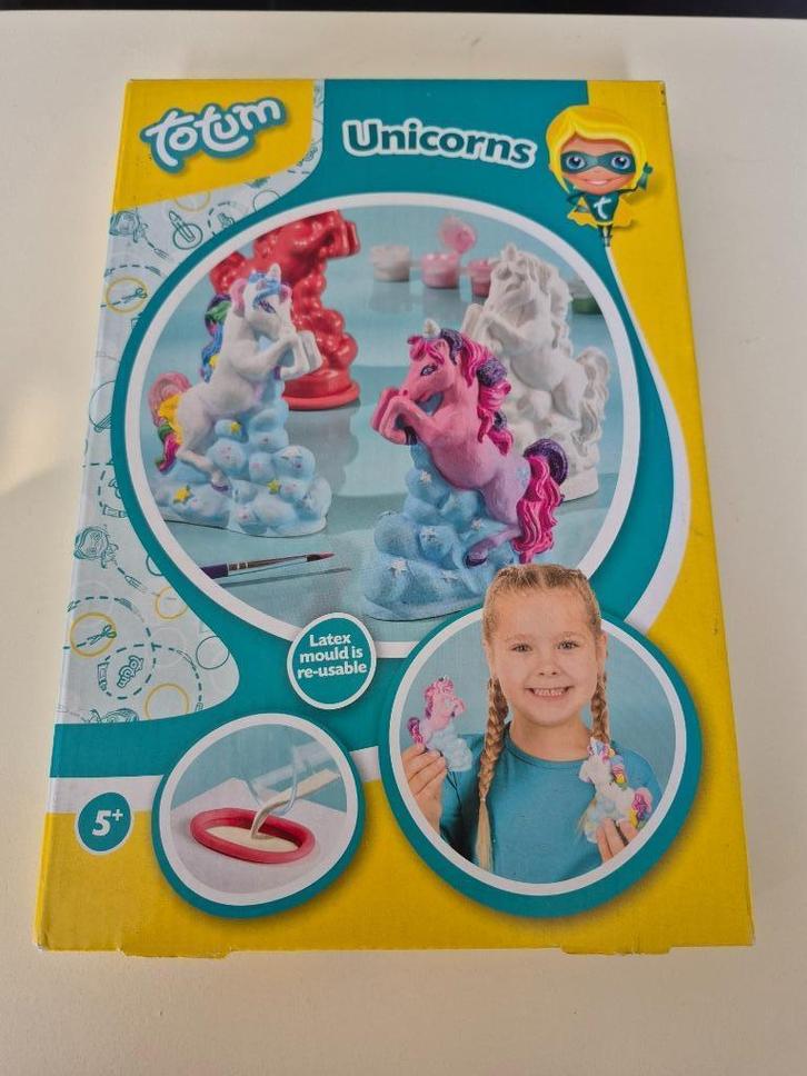 Unicorn Gipsgieten + 3 zakjes gips erbij, Kinderen en Baby's, Speelgoed | Educatief en Creatief, Zo goed als nieuw, Knutselen