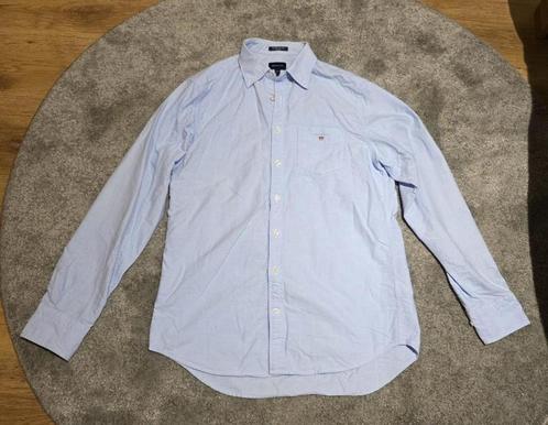 Gant Klassiek Oxford Overhemd - Regular Fit - Maat M, Kleding | Heren, Overhemden, Zo goed als nieuw, Halswijdte 39/40 (M), Blauw