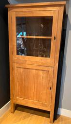 Mooi teakhouten buffetkastje met slot, Ophalen, Met deur(en), Teakhout, 50 tot 100 cm