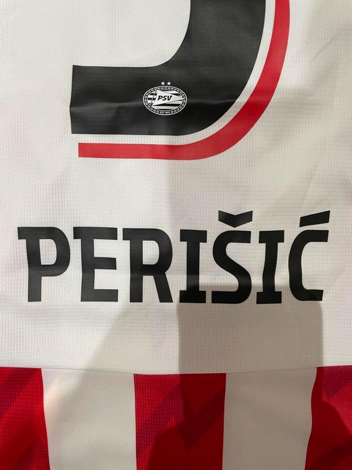 PSV Thuisshirt 2025-2026 Perisic #5 - Maat L, Kleding | Heren, T-shirts, Nieuw, Maat 52/54 (L), Rood, Ophalen of Verzenden