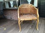 Stoel, Ophalen, Riet of Rotan, Gebruikt, Bruin
