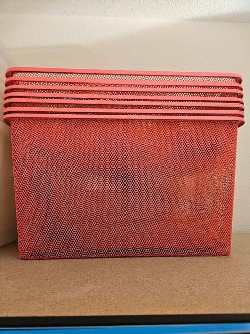 Ikea trofast mesh opbergmanden roze, Doe-het-zelf en Verbouw, Kratten en Dozen, Zo goed als nieuw, Minder dan 50 cm, Minder dan 35 cm