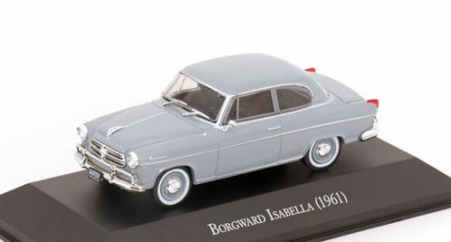 Atlas 1:43 Borgward Isabelle TS 1961 grijs in blisterverpakk, Hobby en Vrije tijd, Modelauto's | 1:43, Nieuw, Auto, Overige merken