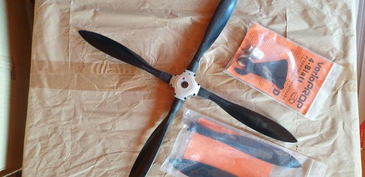 Propeller Ramoser Varioprop 16D 4 blads kompleet Nieuw, Hobby en Vrije tijd, Modelbouw | Radiografisch | Vliegtuigen, Nieuw, Benzine