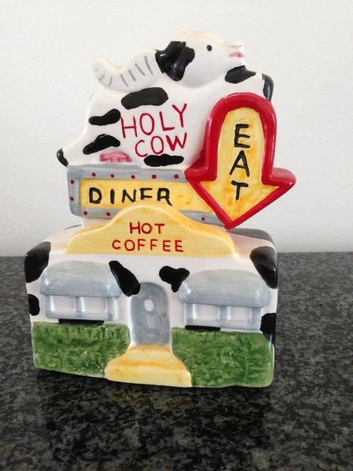 peper en zout stel Holy Cow Diner Koe Usa 1989, Huis en Inrichting, Keuken | Keukenbenodigdheden, Zo goed als nieuw, Ophalen