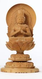 Vairocana, Kosmische Boeddha Japan houtsnijwerk buddha, Ophalen of Verzenden, Zo goed als nieuw
