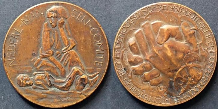 Nansen Comité 1923, Postzegels en Munten, Penningen en Medailles, Brons, Nederland, Verzenden