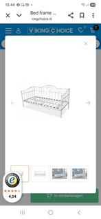 Ikea meisjes bed  wit  gelakt ijzeren bed, Huis en Inrichting, Slaapkamer | Bedden, Ophalen, 90 cm, Eenpersoons, Wit