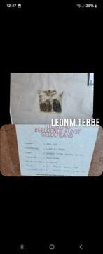 Leon M. Tebbe - Houtsnede Bruin 10/25, Ophalen of Verzenden