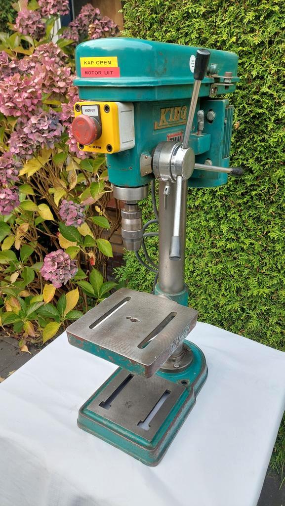 King TNW Kolomboormachine - Boormachine met snelspanboorkop, Doe-het-zelf en Verbouw, Gereedschap | Boormachines, Gebruikt, Overige typen