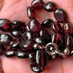 Vintage echte Granaat edelstenen ketting, Sieraden, Tassen en Uiterlijk, Antieke sieraden, Ophalen of Verzenden, Overige materialen