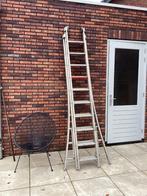 3-delige uitschuifbare ladder 3x10 treden, Ophalen, Gebruikt, Ladder, Opvouwbaar of Inschuifbaar