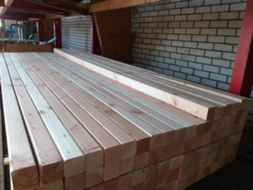Douglas/lariks paal geschaafd & gedroogd, 6,5 x 6,5 x 300 cm, Tuin en Terras, Gaas en Draad, Nieuw, Overige typen, 20 meter of meer