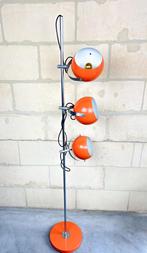 Vintage oranje vloerlamp, Gebruikt, Niet ingevuld, 150 tot 200 cm, Niet ingevuld