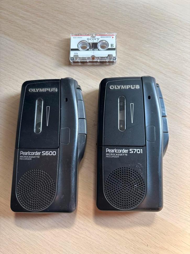 Olympus Pearlcorder S600 Microcassettespeler, Audio, Tv en Foto, Walkmans, Discmans en Minidiscspelers, Ophalen of Verzenden