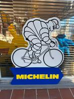 Vintage Michelin Man Fiets Reclamebord, Reclamebord, Gebruikt, ., Ophalen of Verzenden
