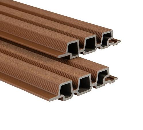 Gevelbekleding Fiberdeck WEO 35 triple teak composiet, Doe-het-zelf en Verbouw, Platen en Panelen, Nieuw, Overige materialen, 20 tot 50 mm