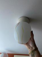 Vintage glazen plafondlamp, Huis en Inrichting, Ophalen of Verzenden, Gebruikt, Glas