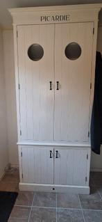 Rm riviera maison kast kledingkast wit creme tekst, Ophalen, Gebruikt, 100 tot 150 cm, Riviera maison
