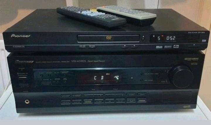 Pioneer set receiver vsx-409rds + cd dvd speler dv-360, Audio, Tv en Foto, Stereo-sets, Cd-speler, Pioneer, Ophalen of Verzenden