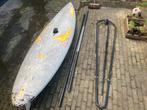 Complete surf set met 4 zeilen, Watersport en Boten, Plank, Gebruikt, Ophalen of Verzenden