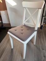 Ikea Ingolf Stoel - Wit met Grijze Zitting, Huis en Inrichting, Stoelen, Ophalen, Gebruikt, Wit, Eén