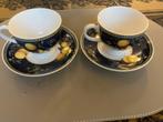 Twee kop en schotel Wegwood citrons puntgaaf, Ophalen of Verzenden, Zo goed als nieuw, Wedgwood, Kop(pen) en/of Schotel(s)