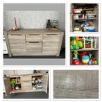 Dressoir en vitrine te koop! T.e.a.b, Huis en Inrichting, Kasten | Dressoirs, Ophalen, 100 tot 150 cm, Zo goed als nieuw, Modern